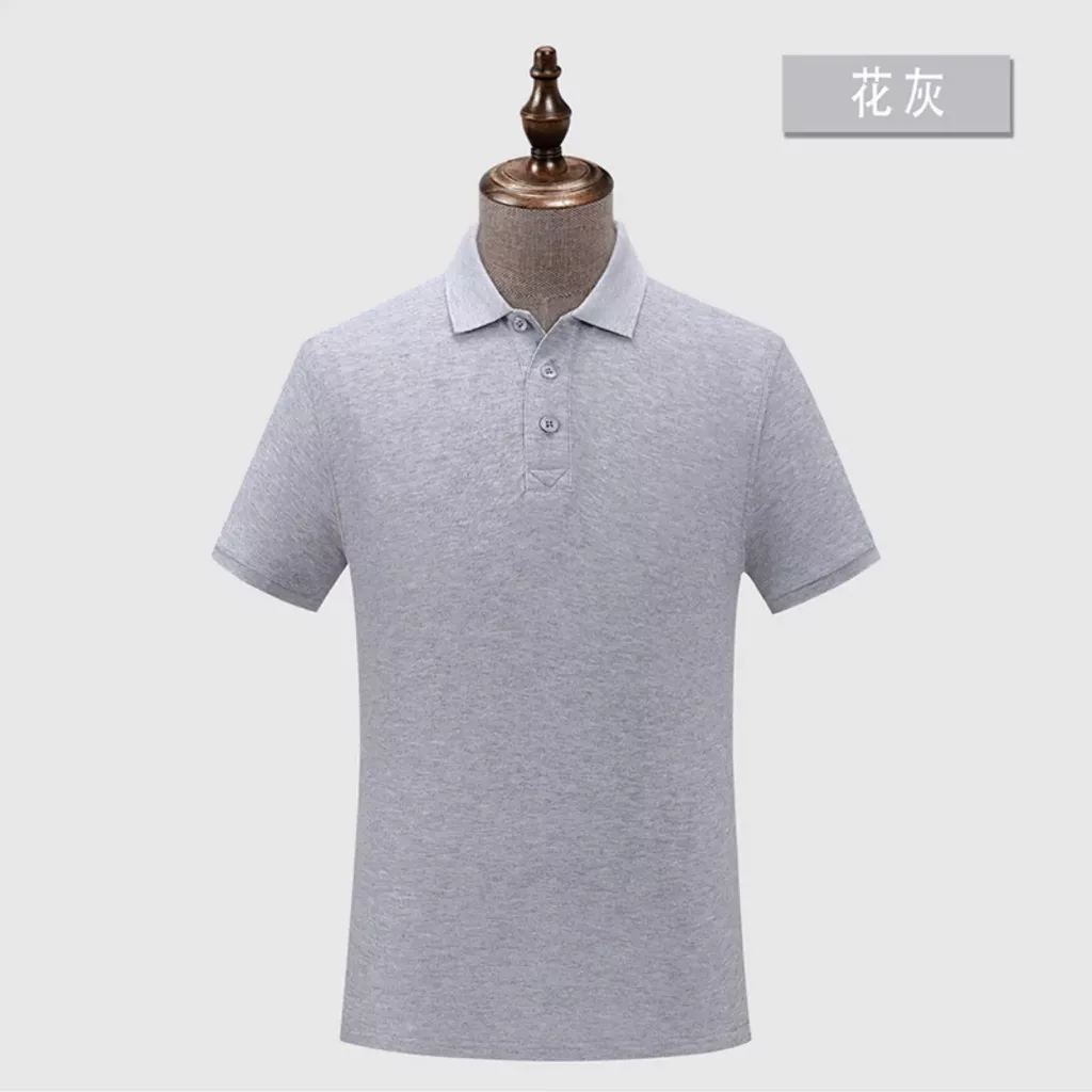 210克双珠地修身吸湿排汗纯色POLO - 图片 8