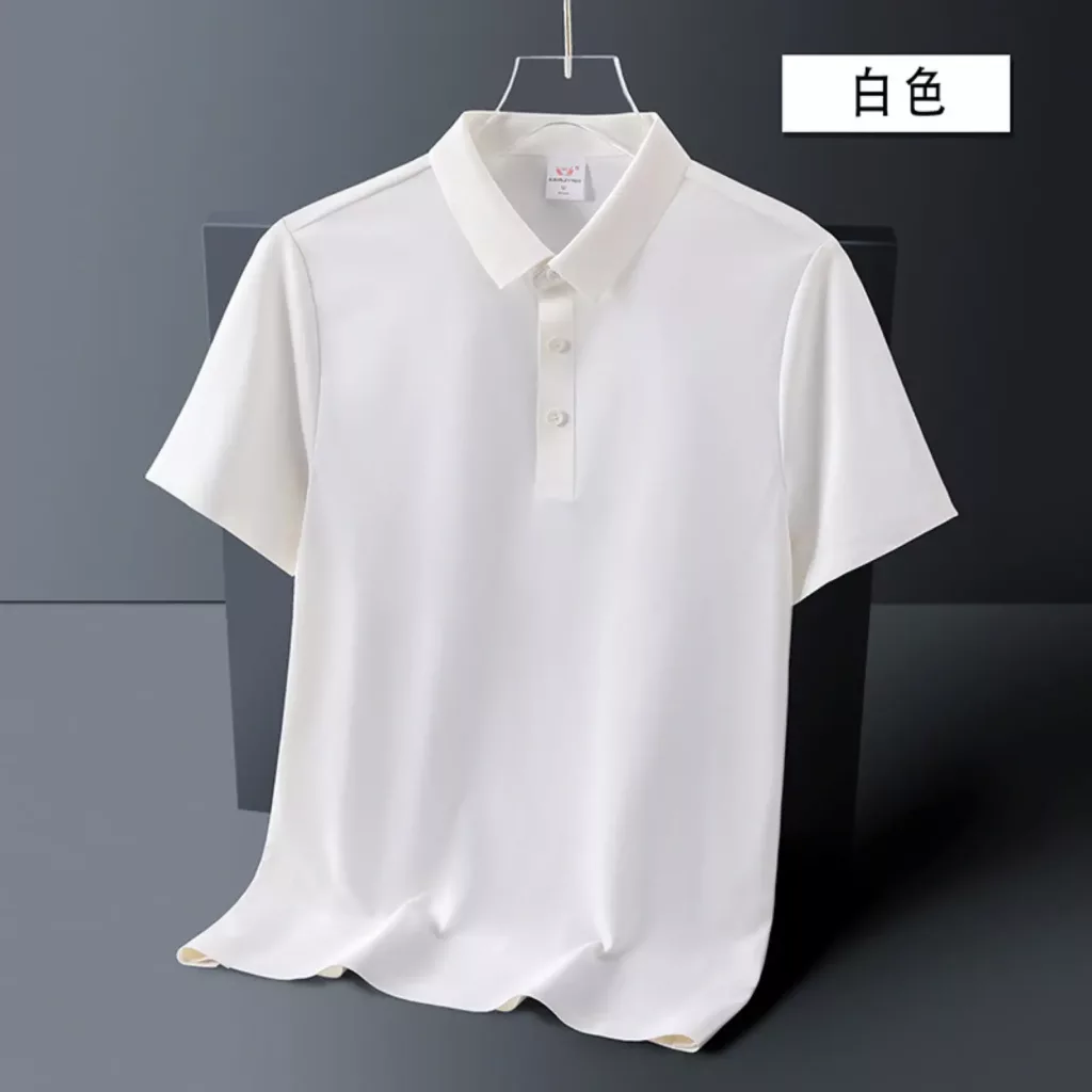 180克速干冰丝凉感抗菌修身纯色翻领POLO - 图片 9