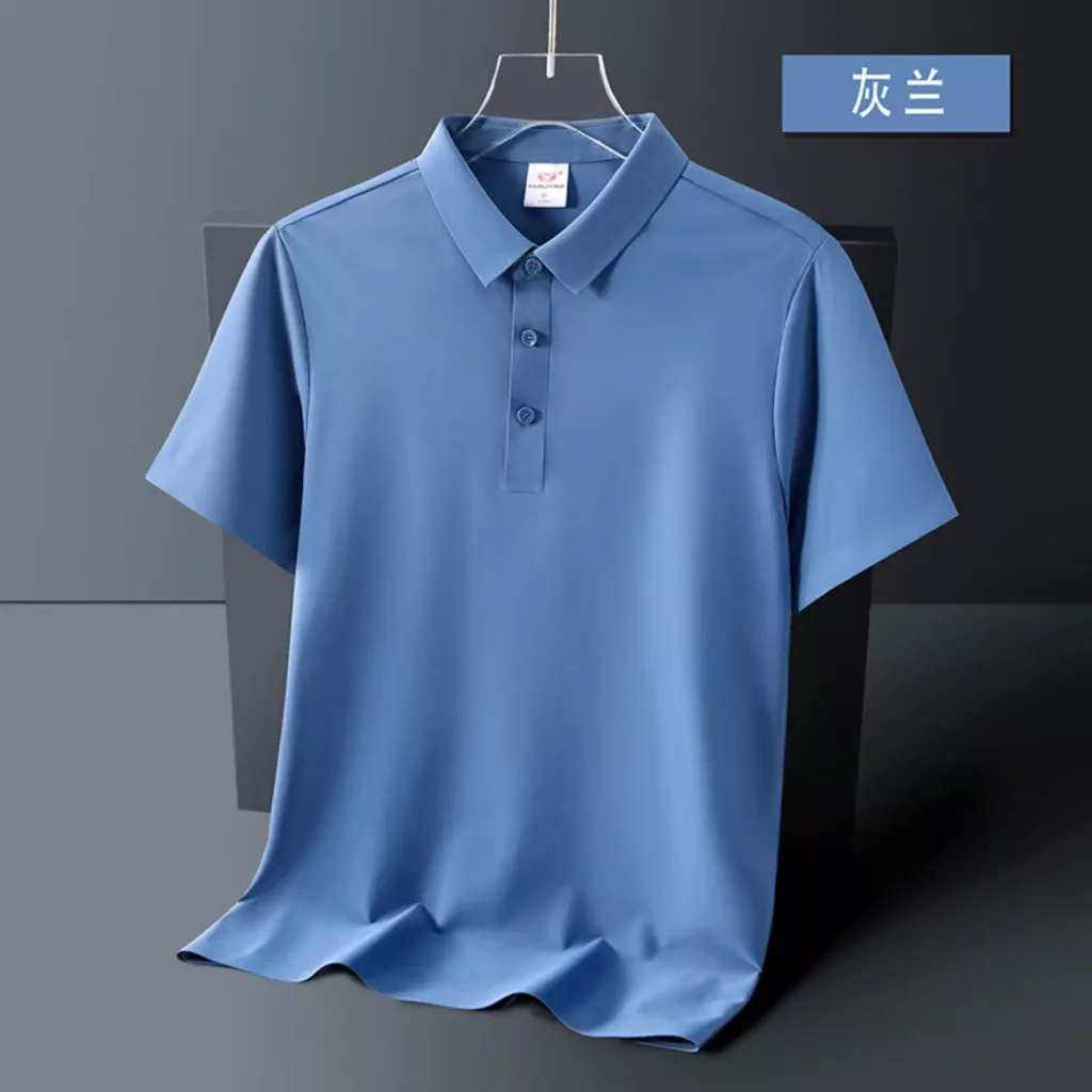 180克速干冰丝凉感抗菌修身纯色翻领POLO - 图片 10