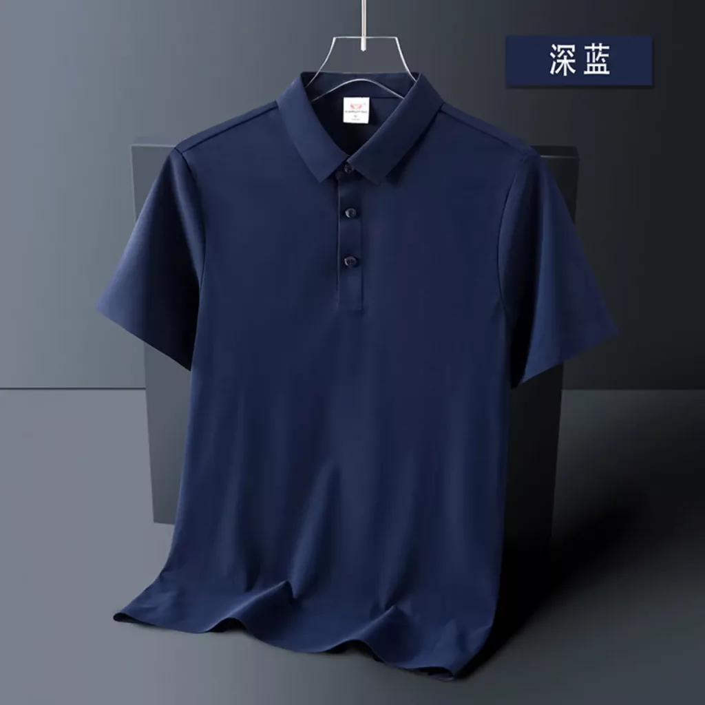 180克速干冰丝凉感抗菌修身纯色翻领POLO - 图片 7