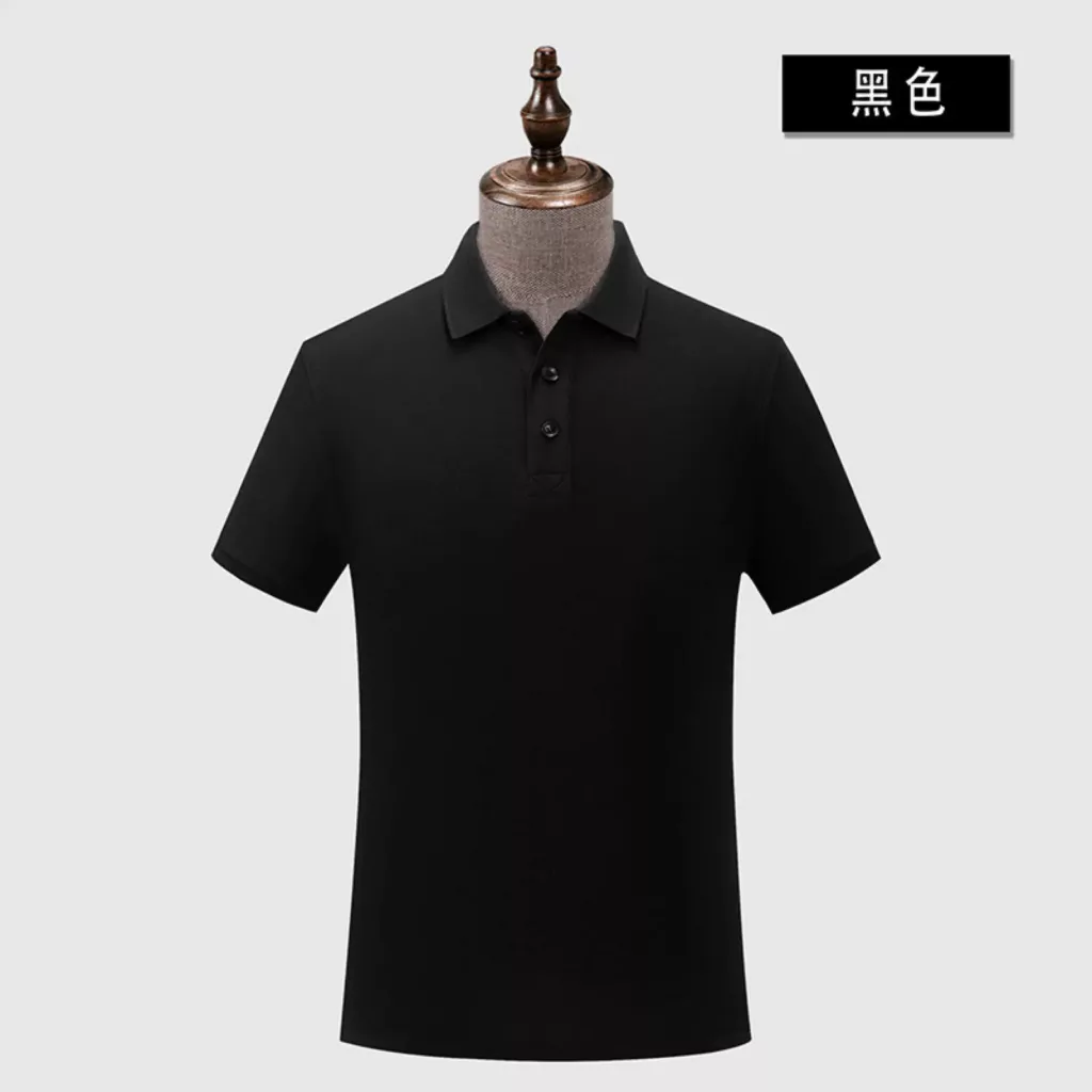 210克双珠地修身吸湿排汗纯色POLO - 图片 3
